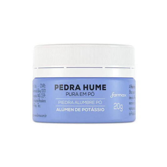 Pedra Hume Em Pó Farmax 20g