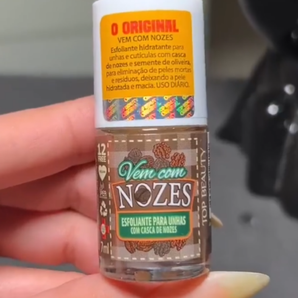 Esmalte SOS Unhas Top Beauty Vem Com Nozes 7ml