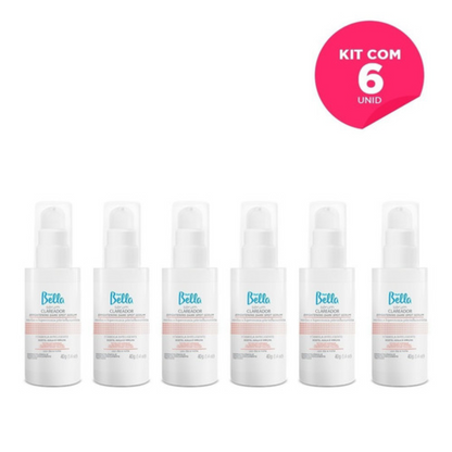 Kit Com 6 Sérum Clareador Depil Bella 40g
