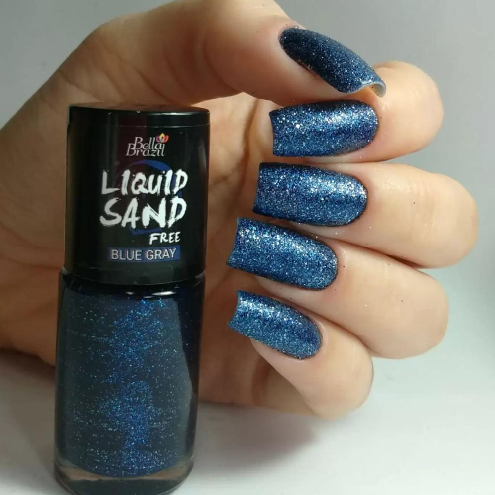 Esmalte Bella Brazil Liquid Sand 1311 Blue Gray