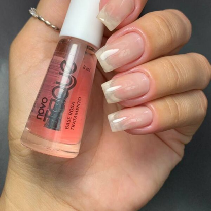 Esmalte Novo Toque Tratamento Base Rosa 8ml
