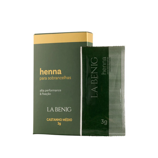 Henna Refil La Benig Castanho Médio 3g