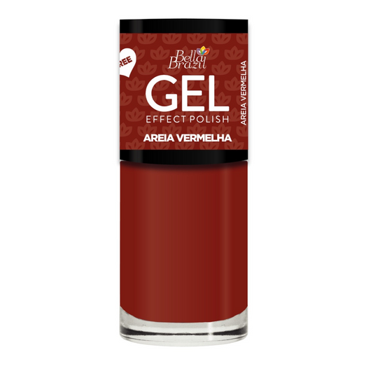 Esmalte Bella Brazil Efeito Gel Cremoso 855 Areia Vermelha