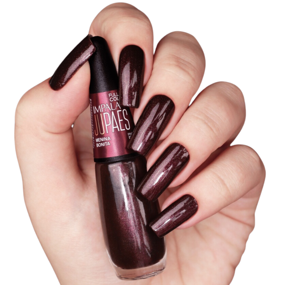 Esmalte Impala Cremoso Ju Paes Menina Bonita 7,5ml - Vinho - Ju Paes