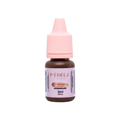 Pigmento Menela Mr. Night Castanho Escuro Intenso Inorgânico Micropigmentação Sobrancelhas 3ml