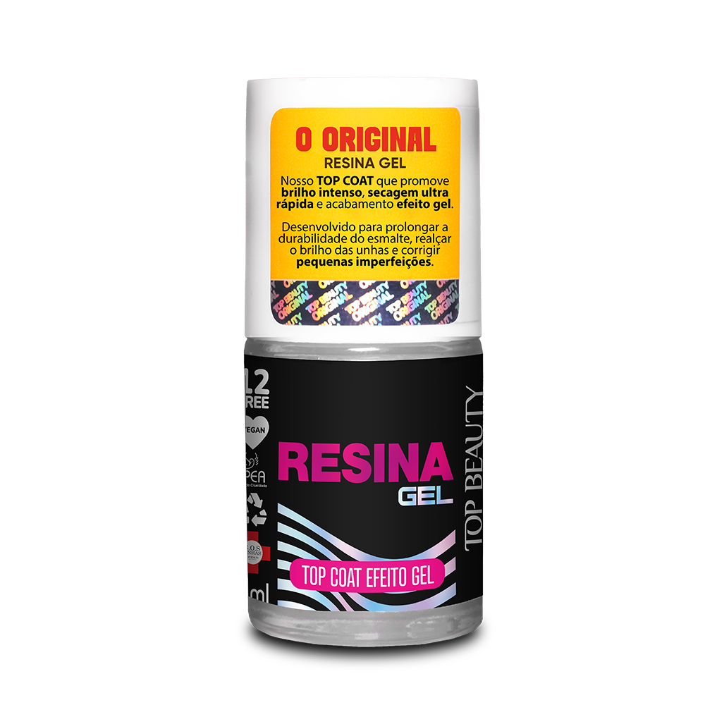 Top Coat Resina Gel Top Beauty 7ml
