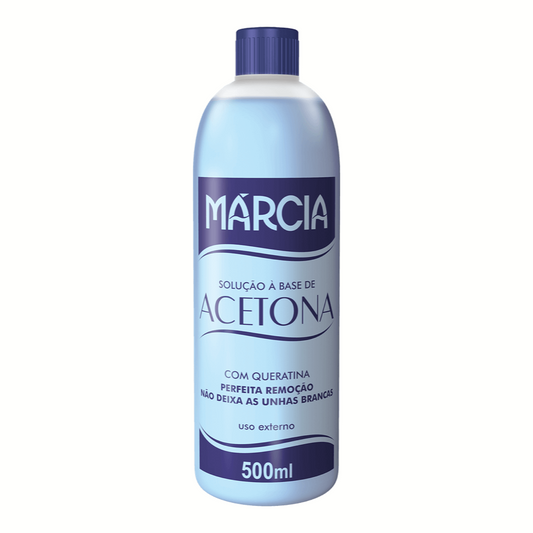 Removedor De Esmaltes Com Acetona E Silicone Márcia 500ml