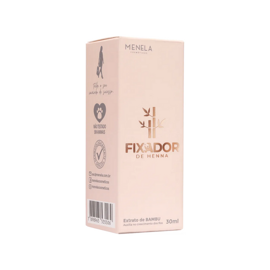Fixador De Henna Para Sobrancelhas Menela 30g Extrato Bambu