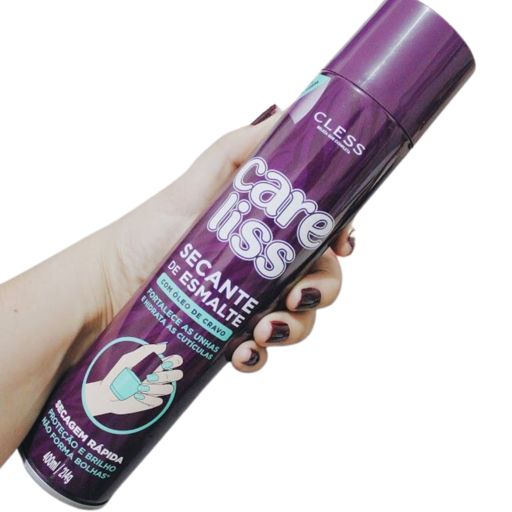 Spray Secante De Esmaltes Com Óleo De Cravo Care Liss 400ml