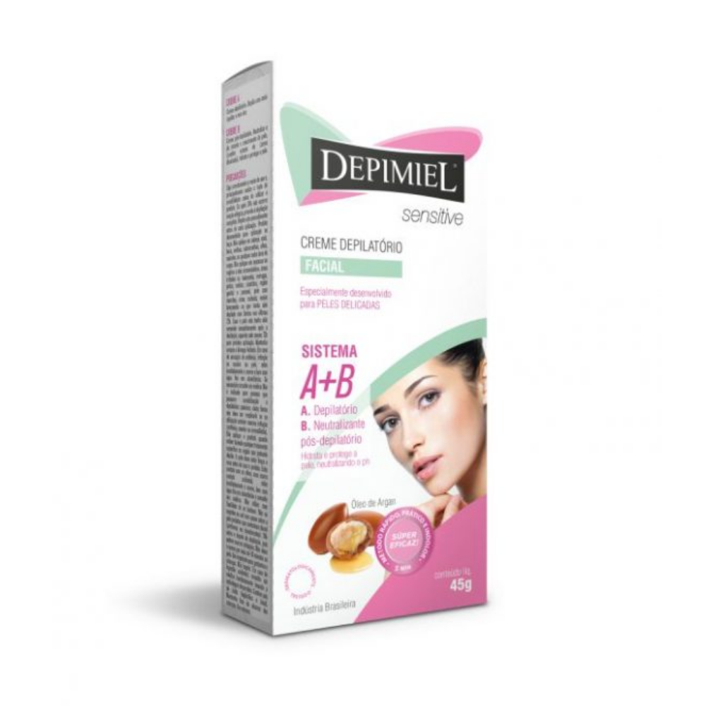 Creme Depilatório Para O Rosto Sensitive Depimiel 45g
