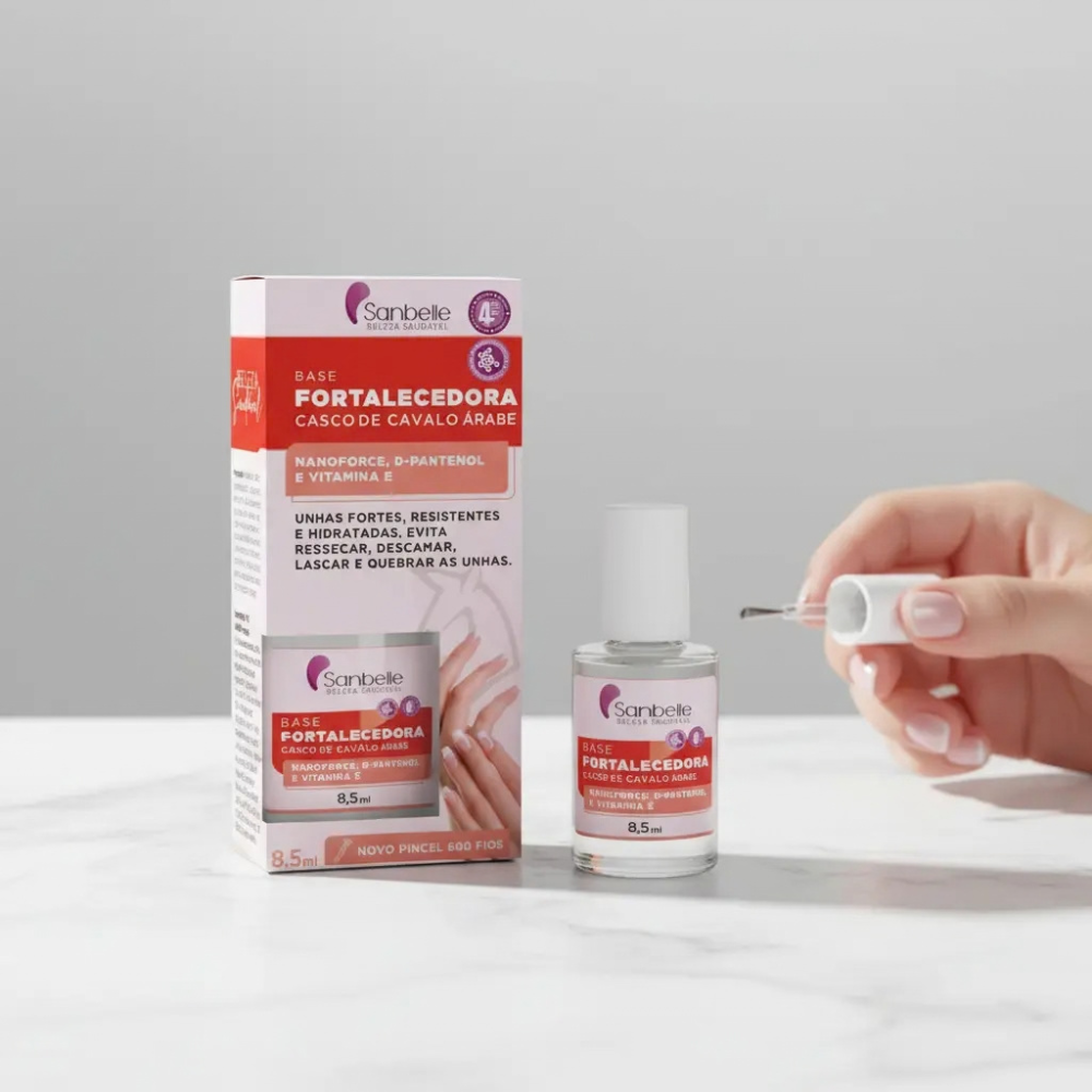 Base Sanbelle Fortalecedora Casco De Cavalo Árabe 8,5ml
