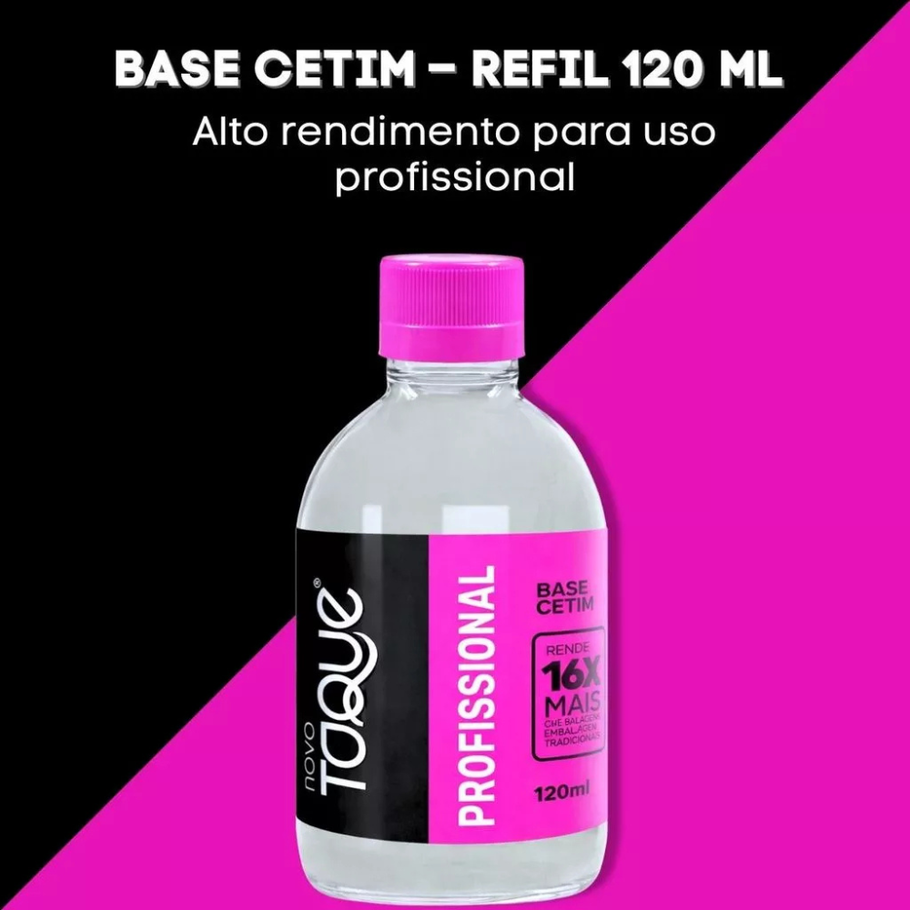 Refil Esmalte Novo Toque Tratamento Base Cetim 120ml