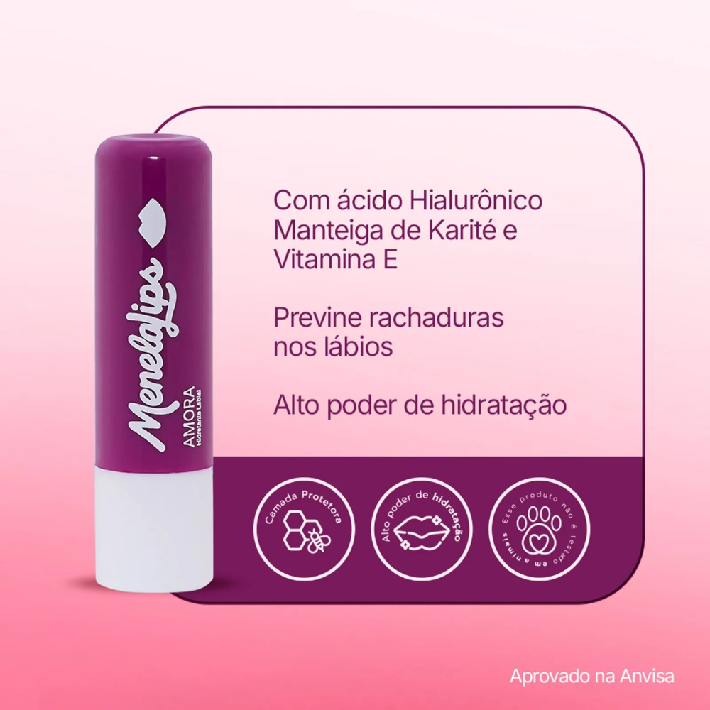 Hidratante Labial De Amora MenelaLips 3,6g