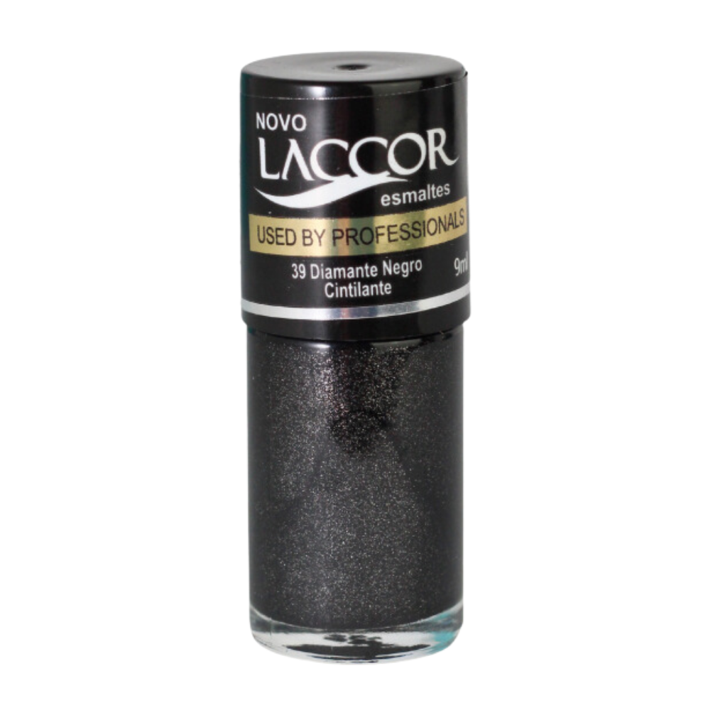 Esmalte Laccor Cintilante Diamante Negro 9ml