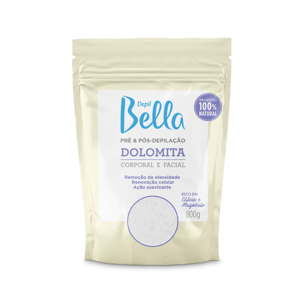 Dolomita Pré e Pós Depilação Depil Bella 800g