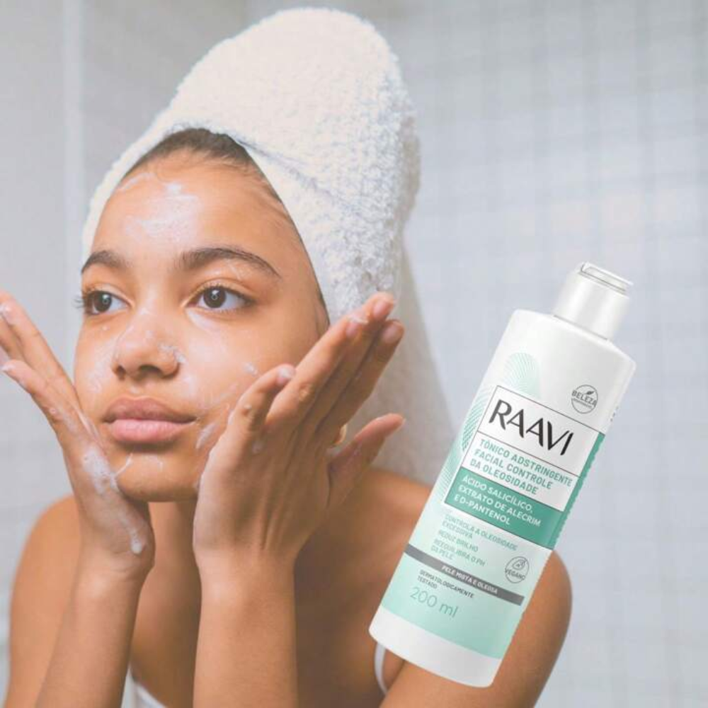 Tônico Adstringente Facial Controle Da Oleosidade Raavi 200ml