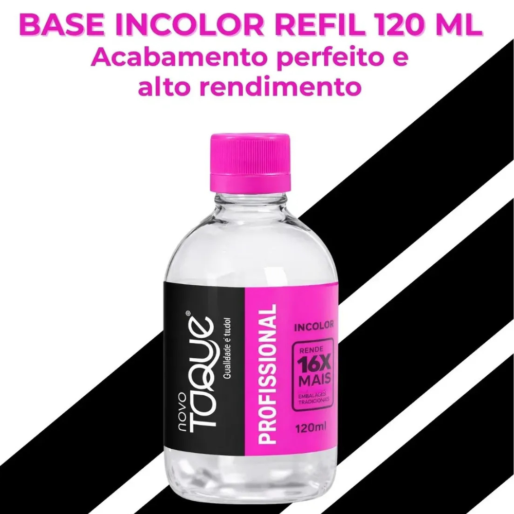 Refil Esmalte Novo Toque Transparente Incolor 120ml