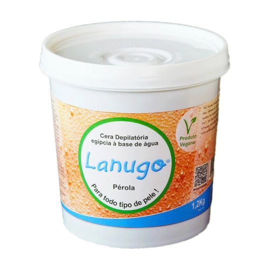 Cera Depilatória Pérola Vegana Lanugo 1,2kg