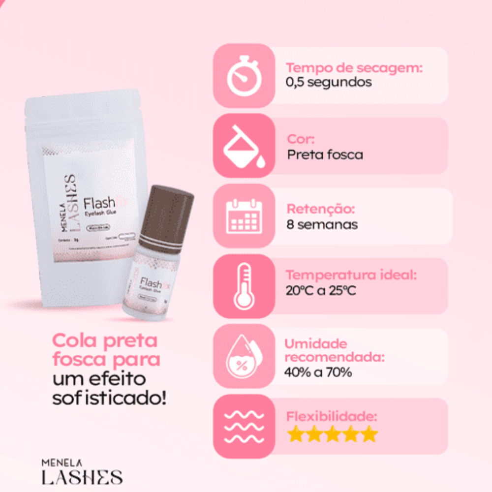 Clear Lash Cola Para Cílios Menela Lashes 3g