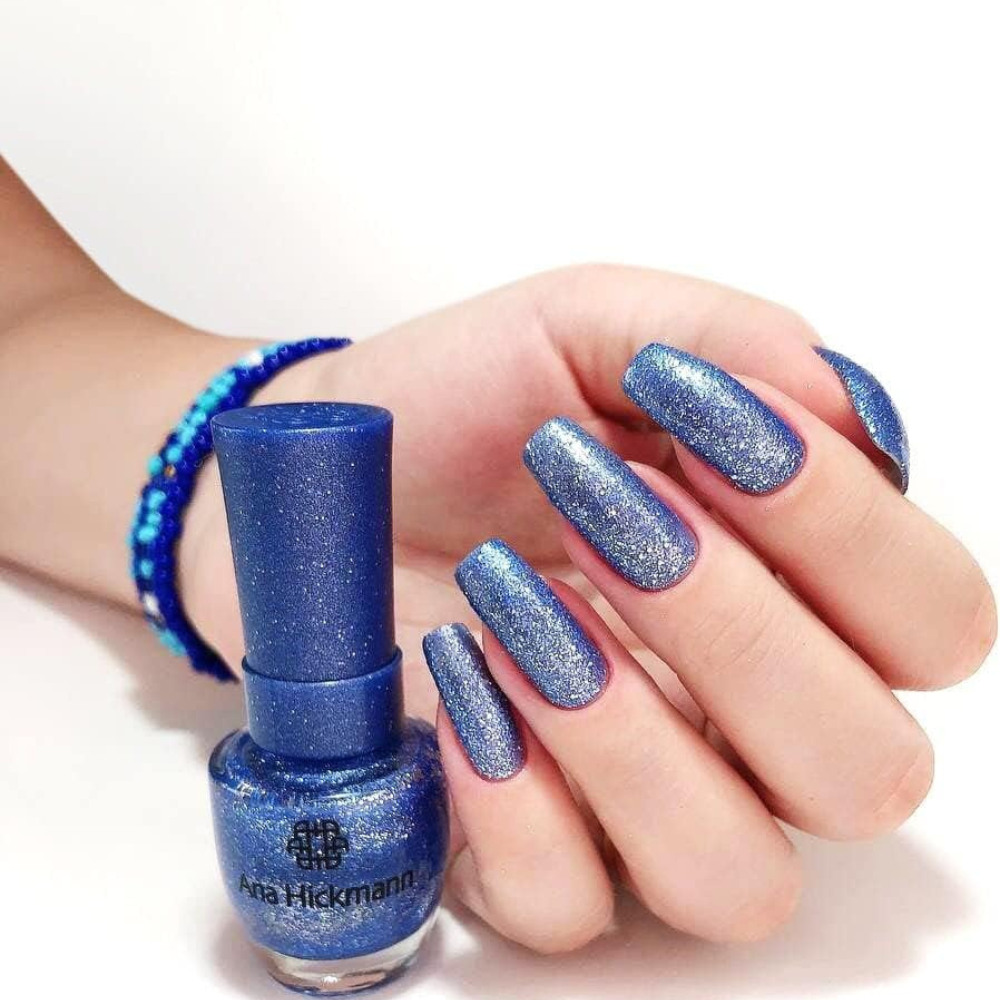 Esmalte Ana Hickmann Glitter Arara Azul 9ml