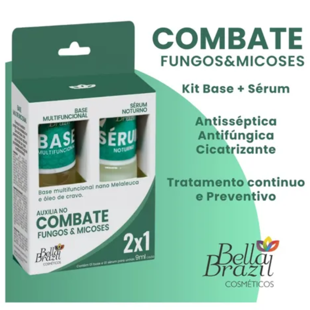 Kit Combate 2x1 Fungos e Micoses Bella Brazil