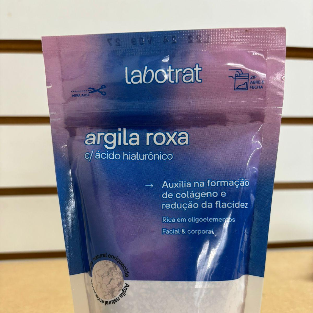 Argila Roxa Com Ácido Hialurônico Labotrat 100g