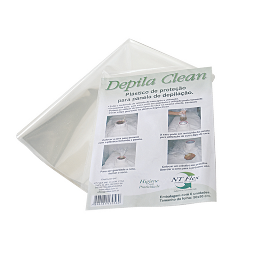 Plástico Para Termocera Depila Clean 6 Unidades Ntflex