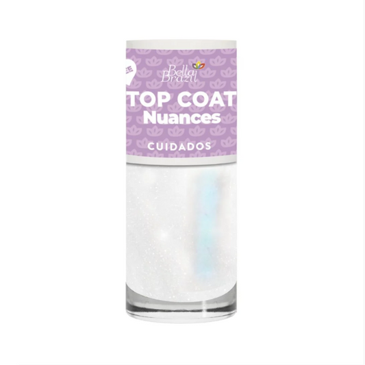 Esmalte Bella Brazil Cuidados 334 Top Coat Nuances Efeito Gel 9ml