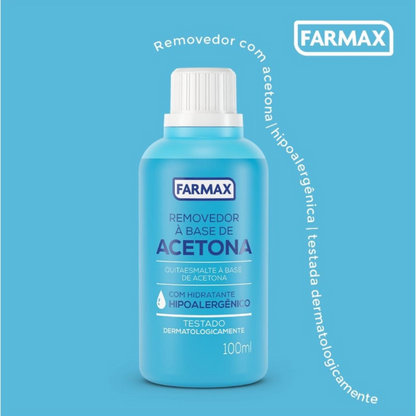 Acetona Hipoalergênica 100ml Farmax