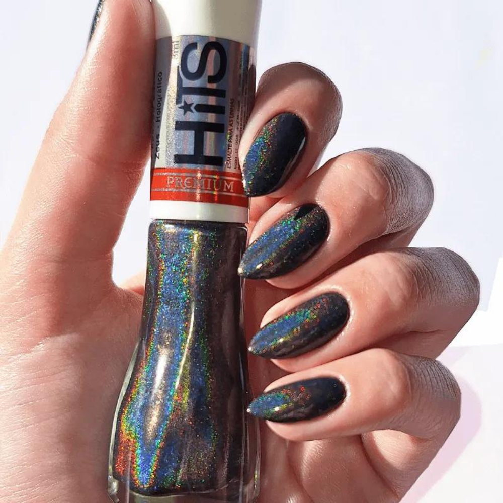 Esmalte Hits Premium Holográfico Zeus 8ml