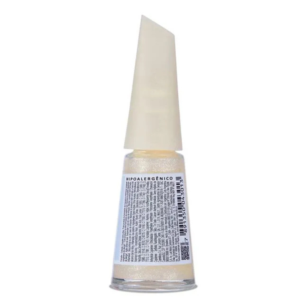 Esmalte Risqué & Doritos Metálico Triangulum Branco 8ml