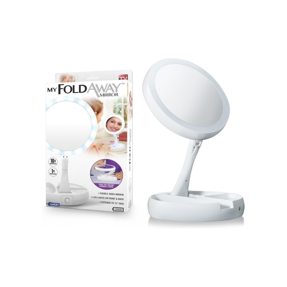 Espelho Duplo Com Leds MyFoldAway