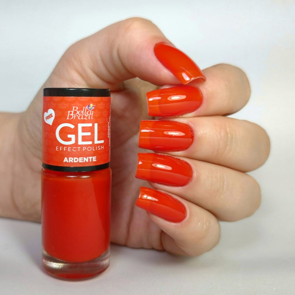 Esmalte Bella Brazil Efeito Gel Cremoso 824 Ardente