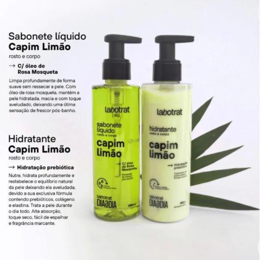 Creme Hidratante Labotrat 190ml Capim Limão