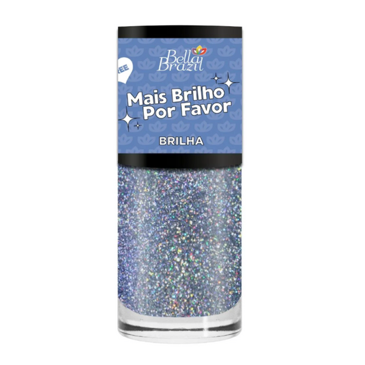Esmalte Bella Brazil Glitter Mais Brilho Por Favor Brilha 1404 9ml