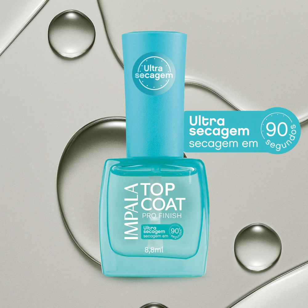 Top Coat Impala Pro Finish Ultra Secagem 8,8ml