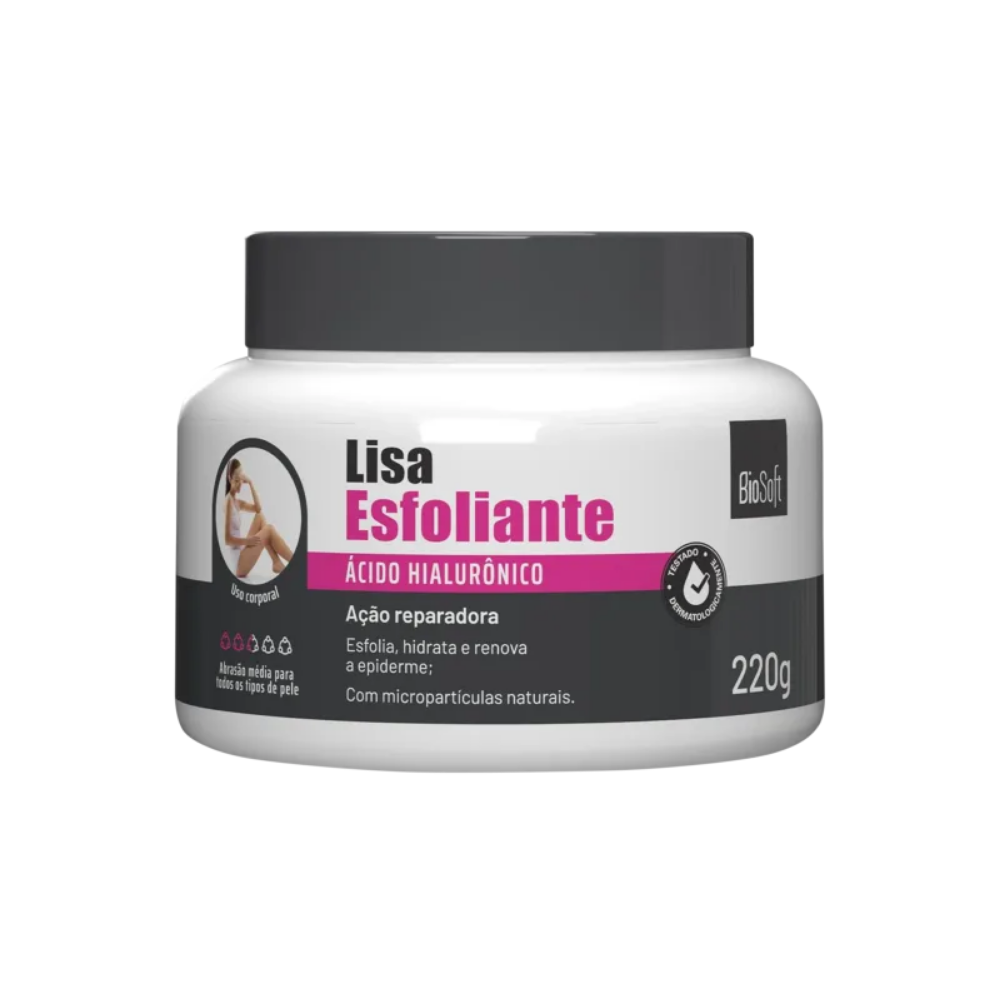Creme Esfoliante Lisa Bio Soft 220g Ácido Hialurônico