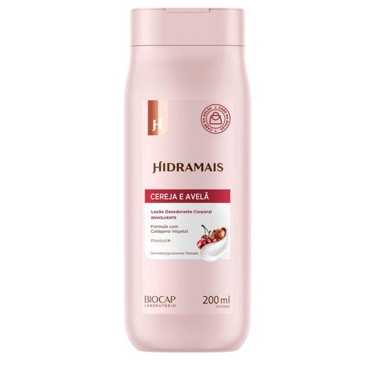 Loção Desodorante Corporal Cereja E Avelã Hidramais 200ml