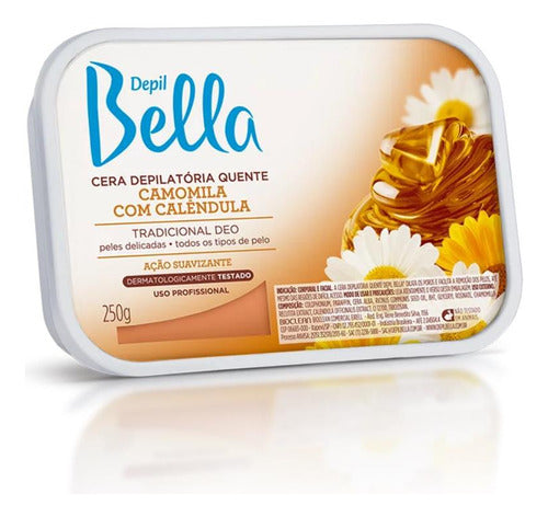 Cera Quente Em Barra Camomila Com Calêndula Deo Depil Bella 250g