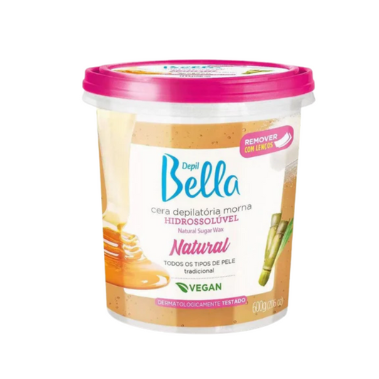 Cera Hidrossolúvel Natural Depil Bella 600g