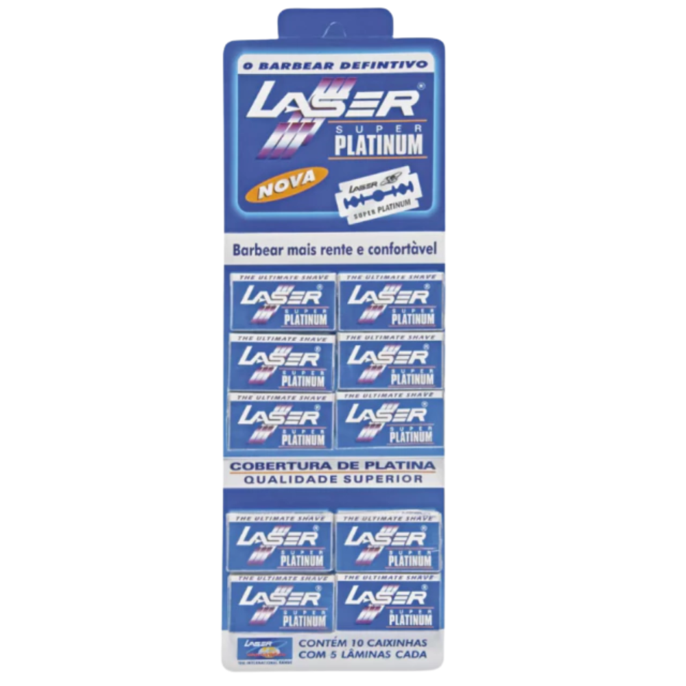 Lâmina Para Barbear Super Platinum Laser