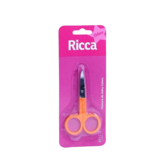 Tesoura para Unhas Colors Ricca - Laranja