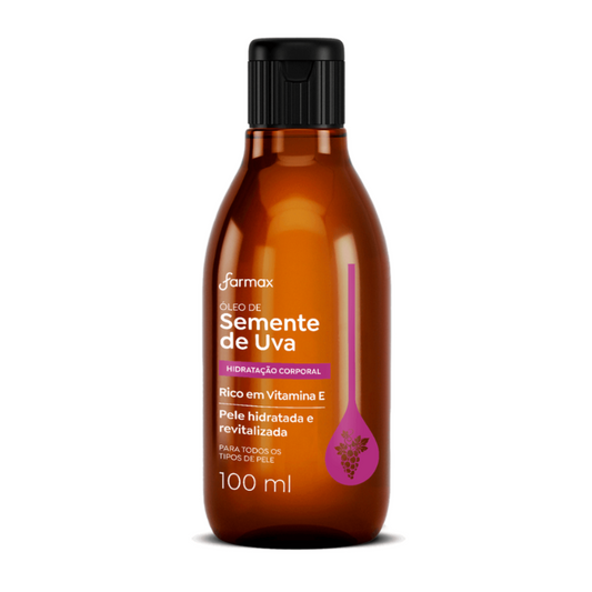 Óleo Capilar E Corporal Farmax 100ml Semente De Uva