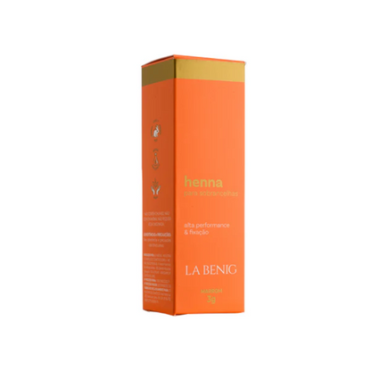 Kit La Benig Henna E Fixador Profissional 3g Marrom