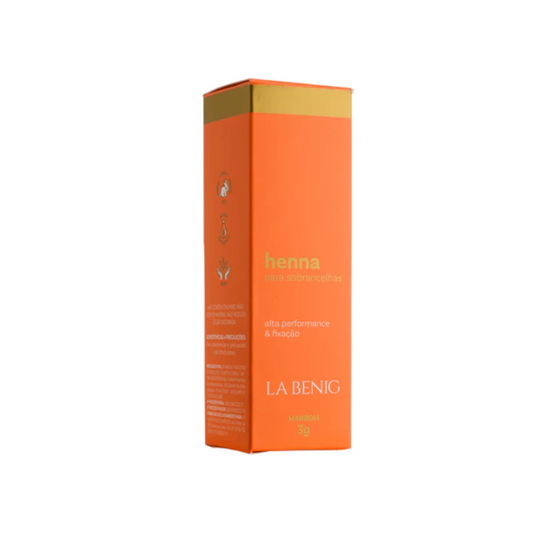 Kit La Benig Henna E Fixador Profissional 3g Marrom