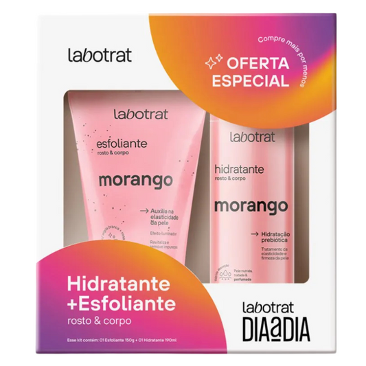 Kit Dia A Dia Labotrat Esfoliante 150g + Hidratante 190ml Morango