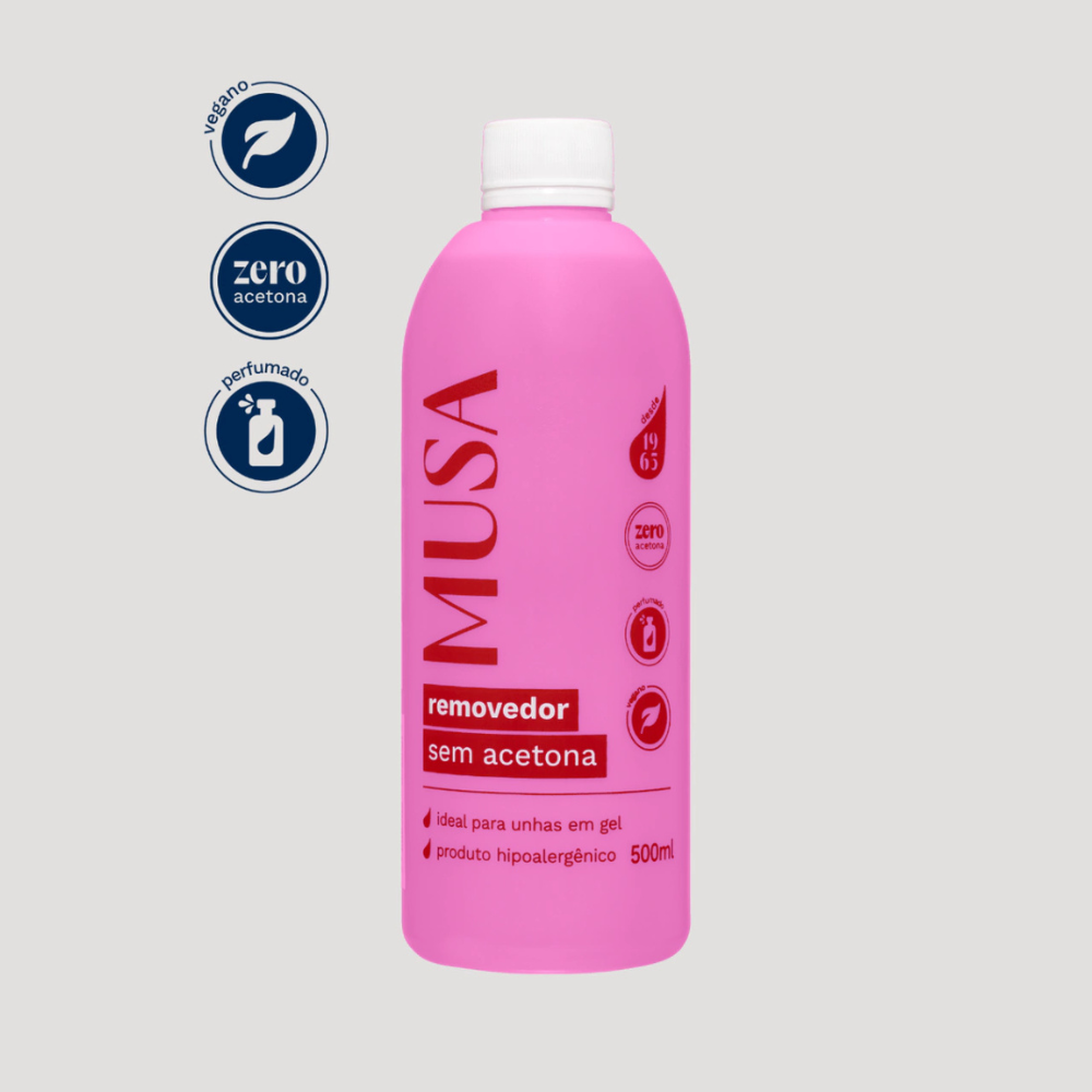 Removedor De Esmalte Sem Acetona Musa 500ml