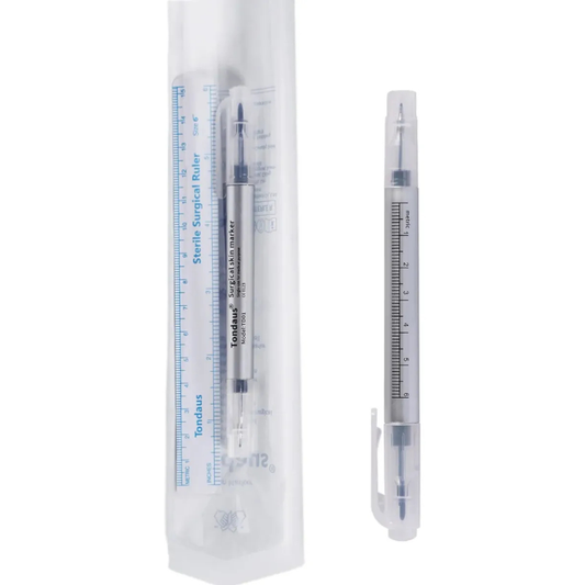 Caneta Surgical Skin Marker Ponta Dupla Azul Tondaus Td01