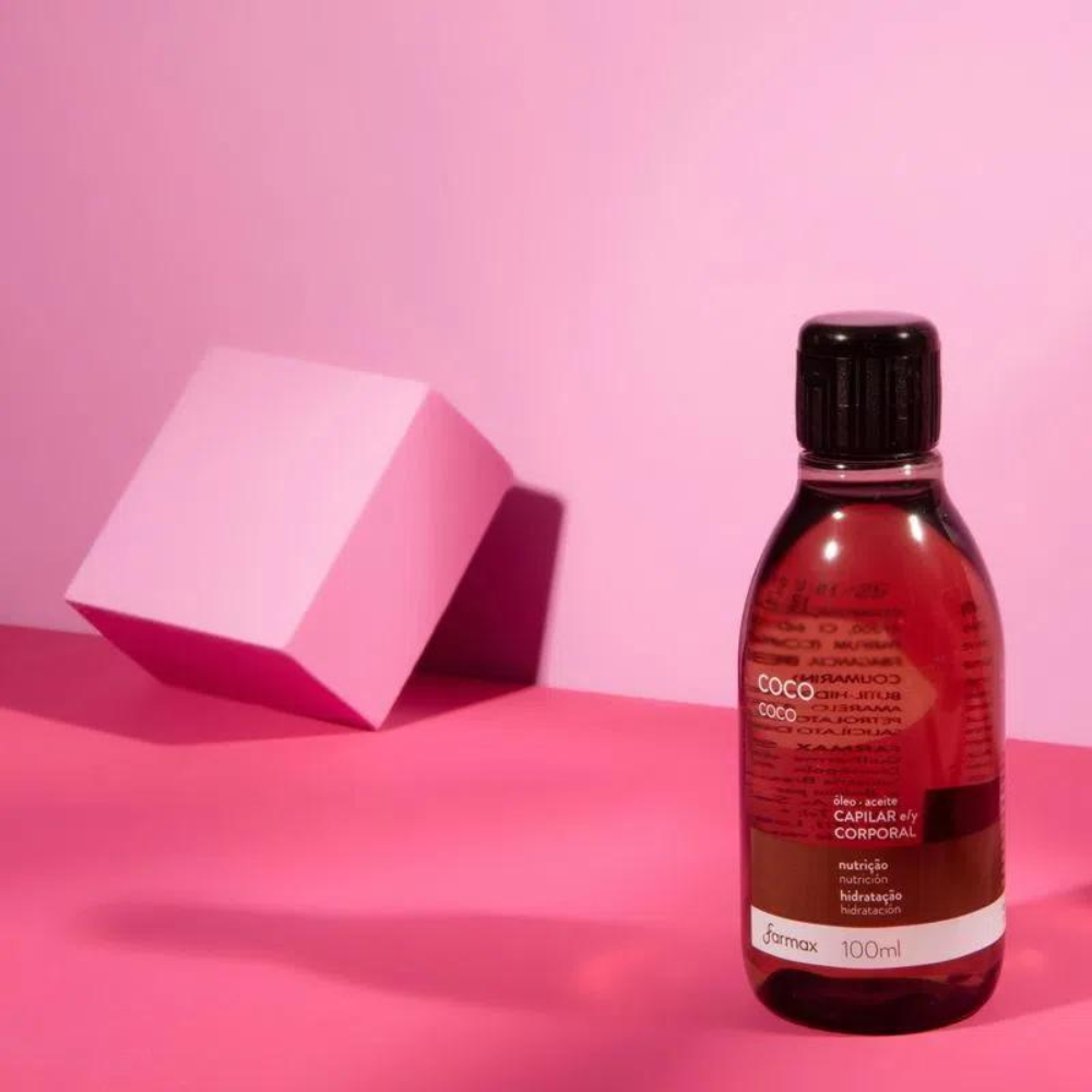 Óleo Capilar E Corporal Farmax 100ml Coco