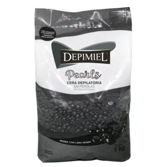Cera Em Pérolas Negra Depimiel 1kg